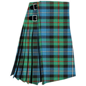 The Clan Robertson Ancient Hunting Tartan Kilt is a crossover of bespoke and modern tailoring. Made from classic tartan material