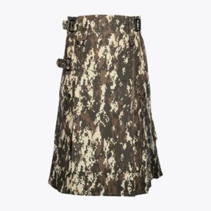 Digital Camo Utility Kilt with Cargo Pockets Modern Kilt