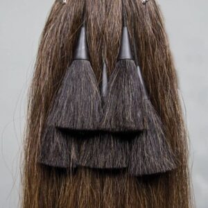 Horse Hair Piper Sporran With 5 Black Tassels