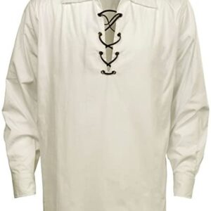 Men Scottish Full Sleeve Ghillie Shirt