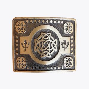 Men's Scottish Kilt Antique Belt Buckle With Celtic Design