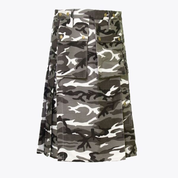 Urban Snow Camouflage Utility Kilt