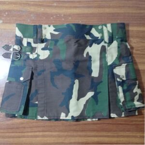 Woodland Camo Kilt with Pockets