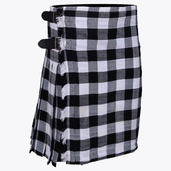 Clan Black and White Tartan kilt